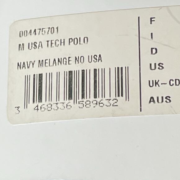 NWT Arena USA Swimming Logo Blue Short Sleeve Tech Polo Lightweight Men’s XXL - Picture 11 of 16